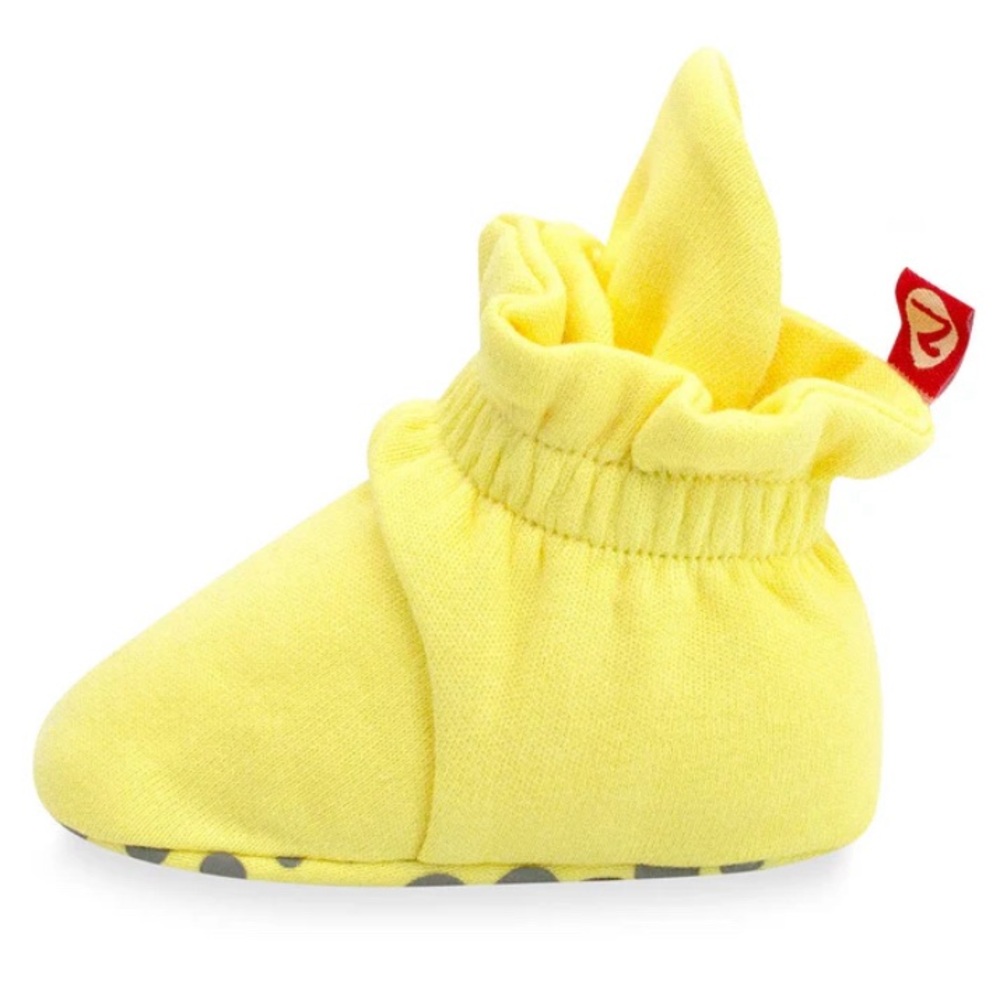 Zutano Unisex Fleece Yellow Gripper Baby Footie
